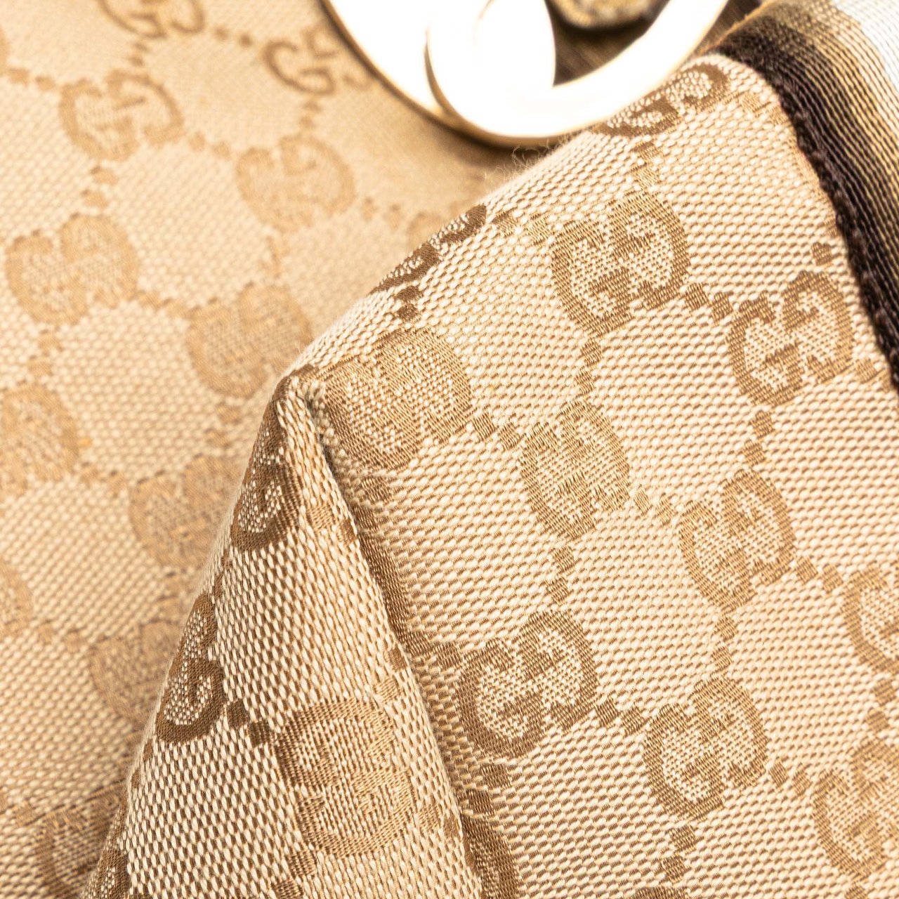 Gucci GG Canvas Jolicoeur Tote Bruin