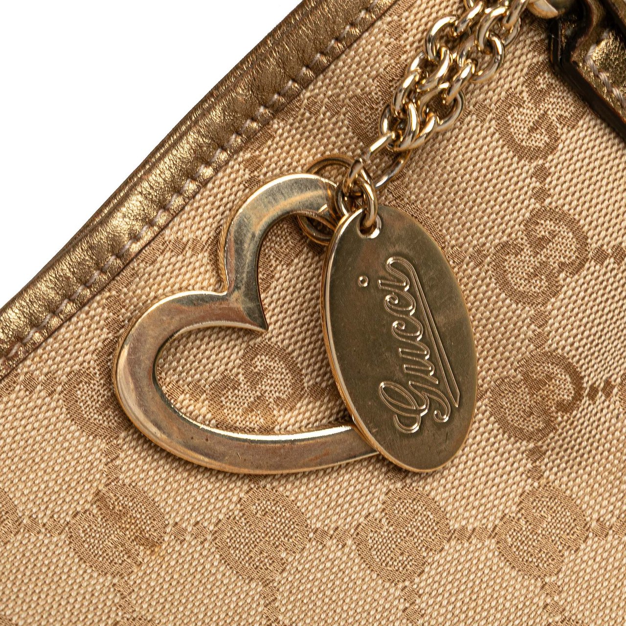 Gucci GG Canvas Jolicoeur Tote Bruin