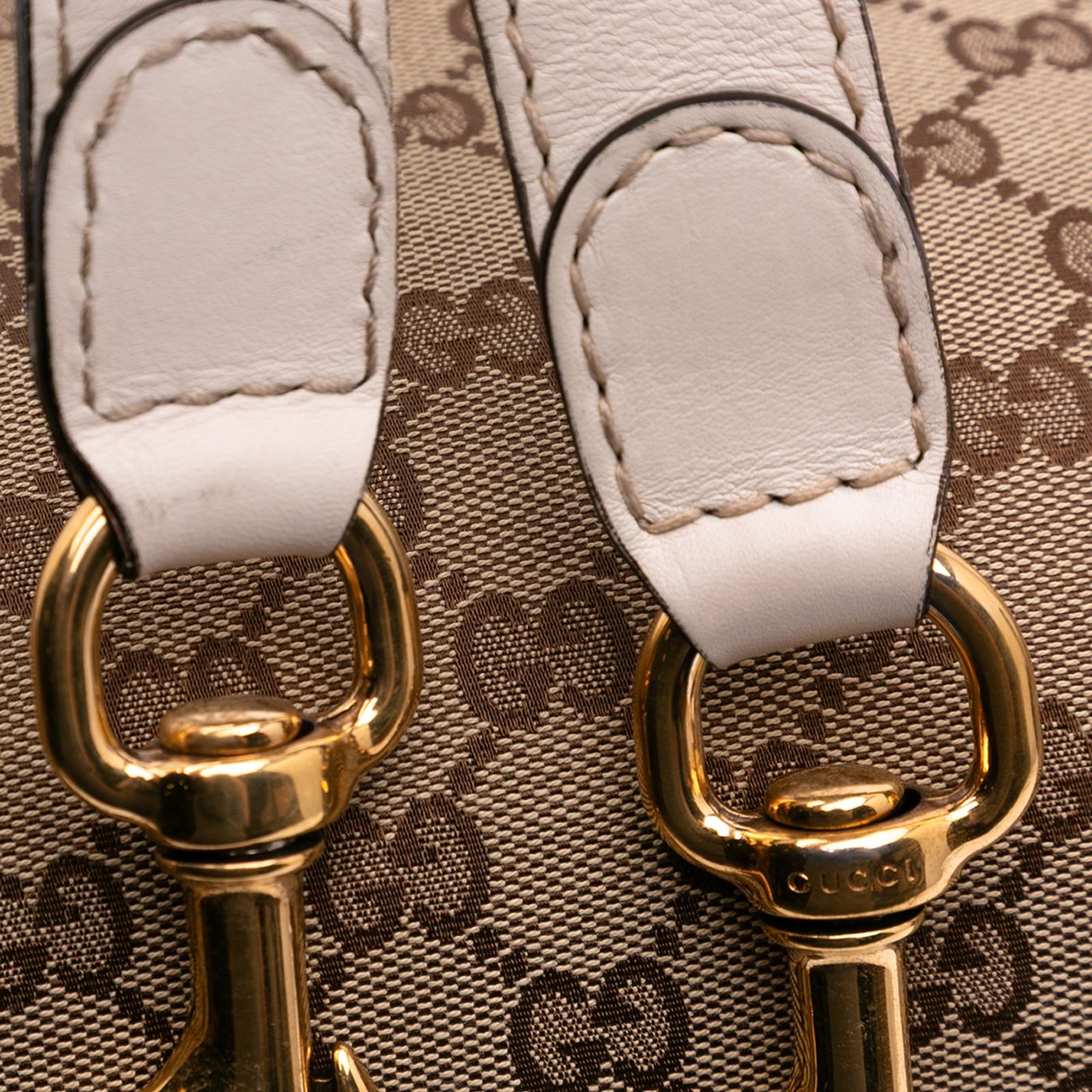 Gucci Medium GG Canvas Running Satchel Bruin