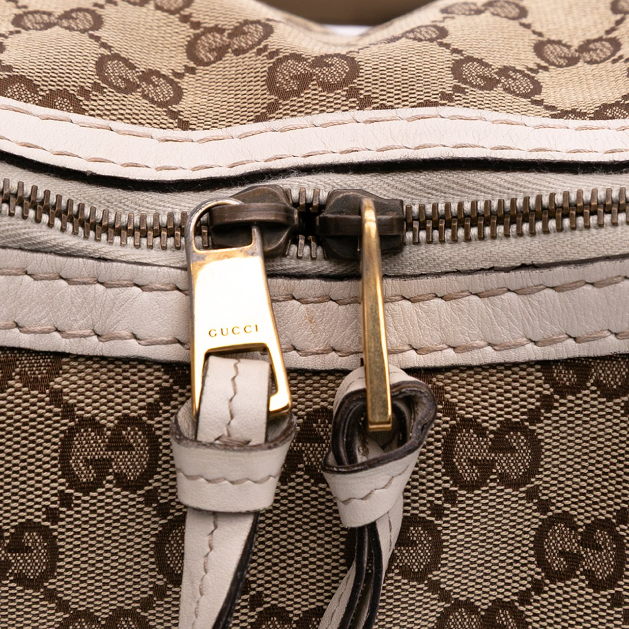 Gucci Medium GG Canvas Running Satchel Bruin