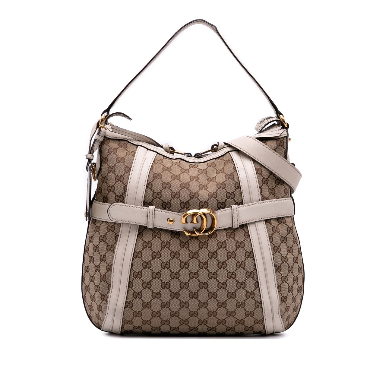 Gucci Medium GG Canvas Running Satchel Bruin