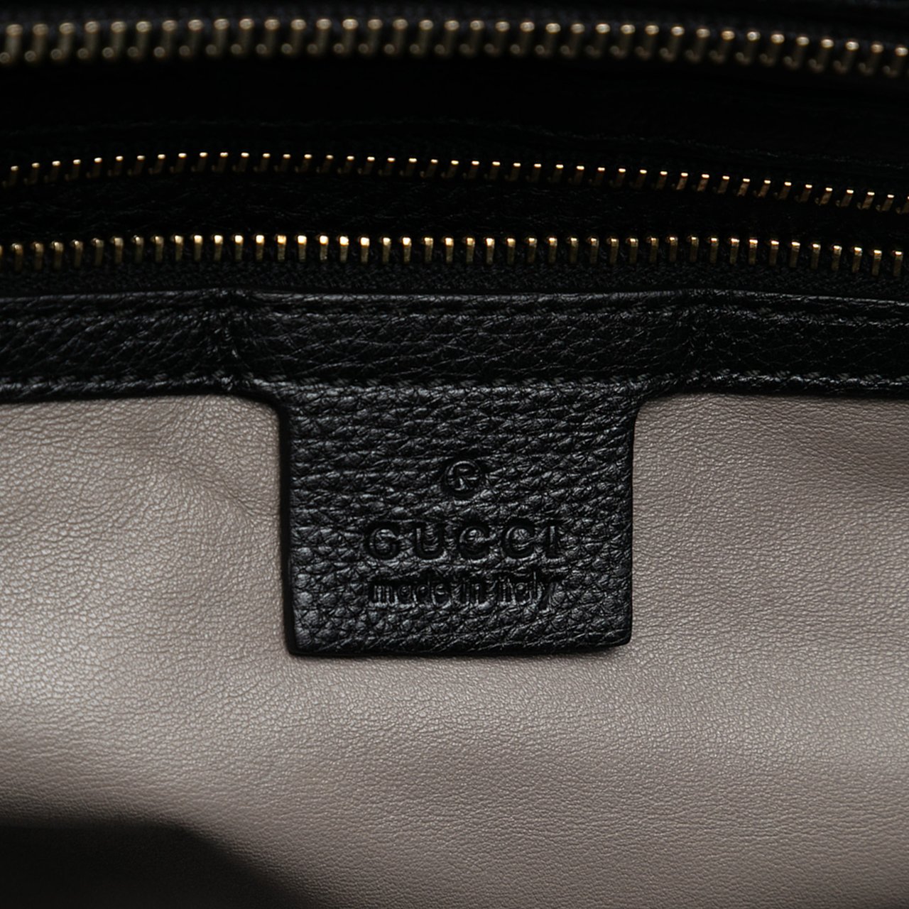 Gucci Leather Lady Tassel Top Handle Bag Zwart