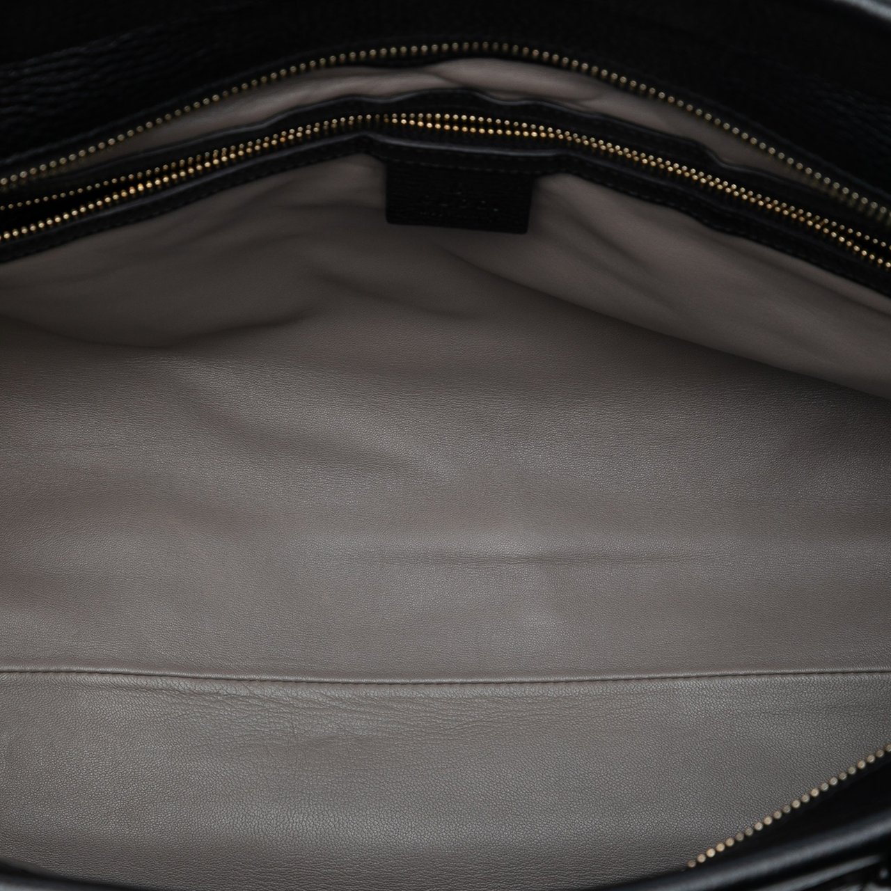 Gucci Leather Lady Tassel Top Handle Bag Zwart