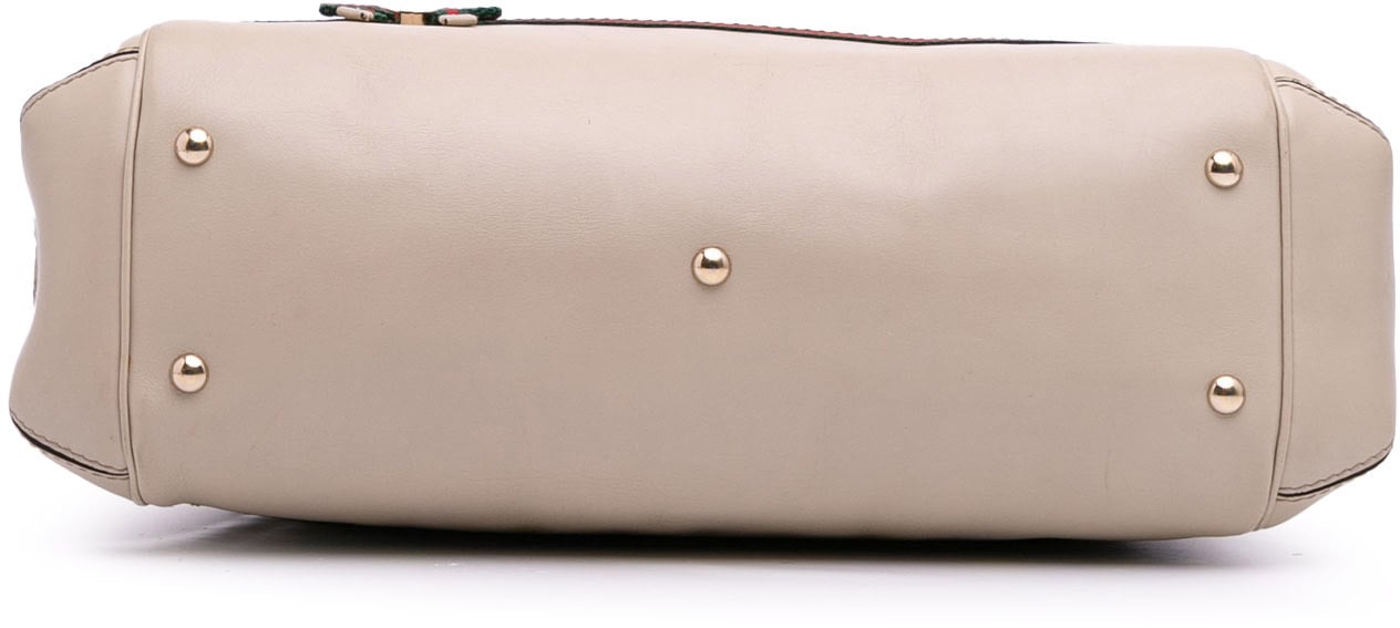 Gucci GG Canvas Web Mayfair Satchel Bruin
