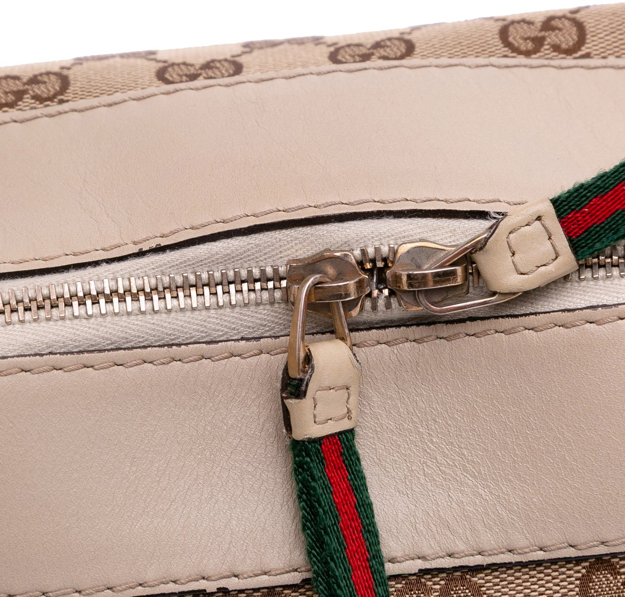 Gucci GG Canvas Web Mayfair Satchel Bruin