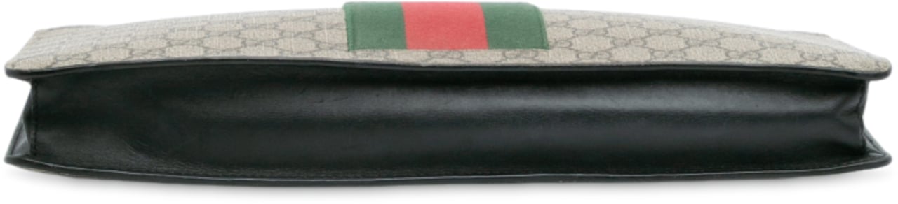 Gucci GG Supreme Web Clutch Bruin