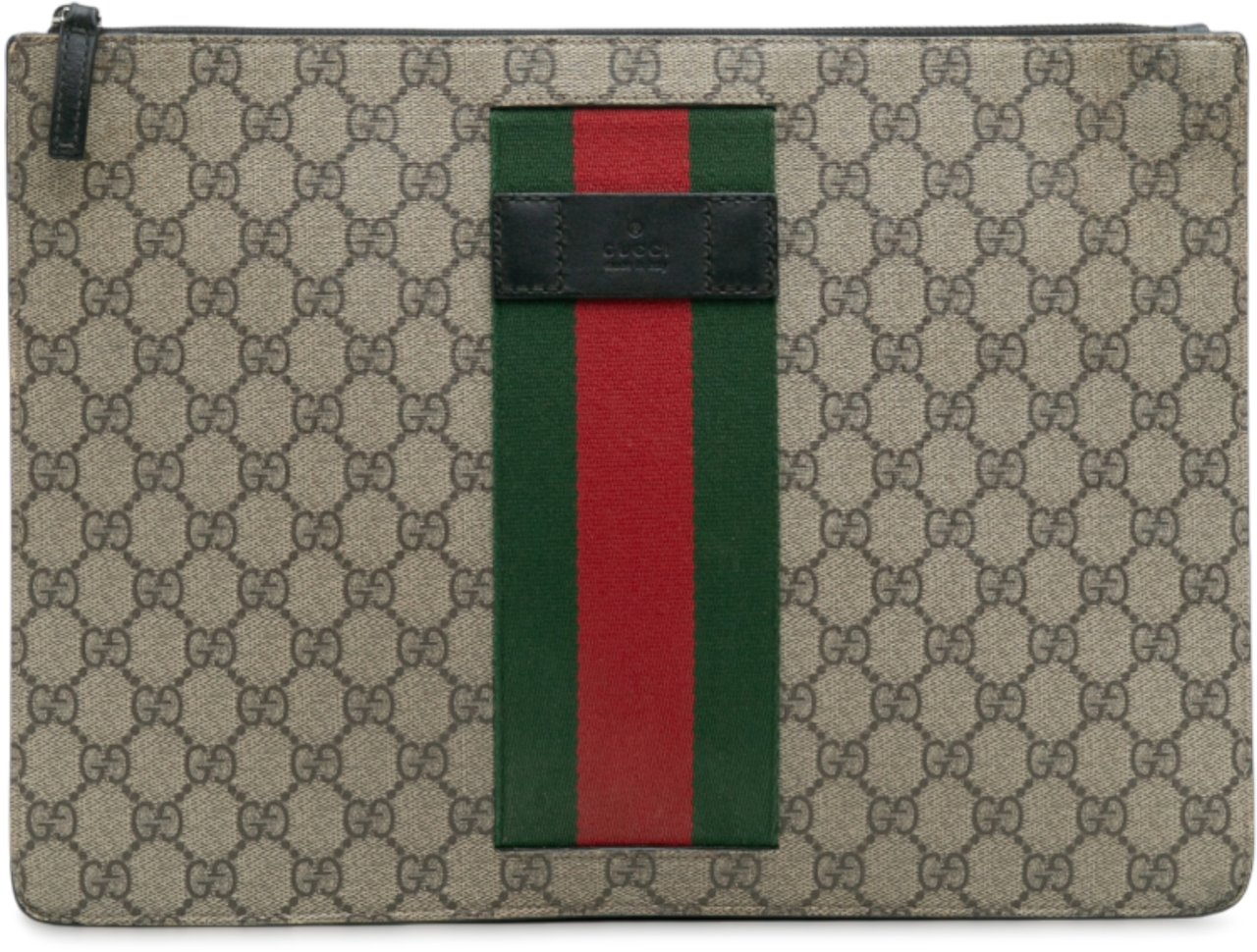 Gucci GG Supreme Web Clutch Bruin