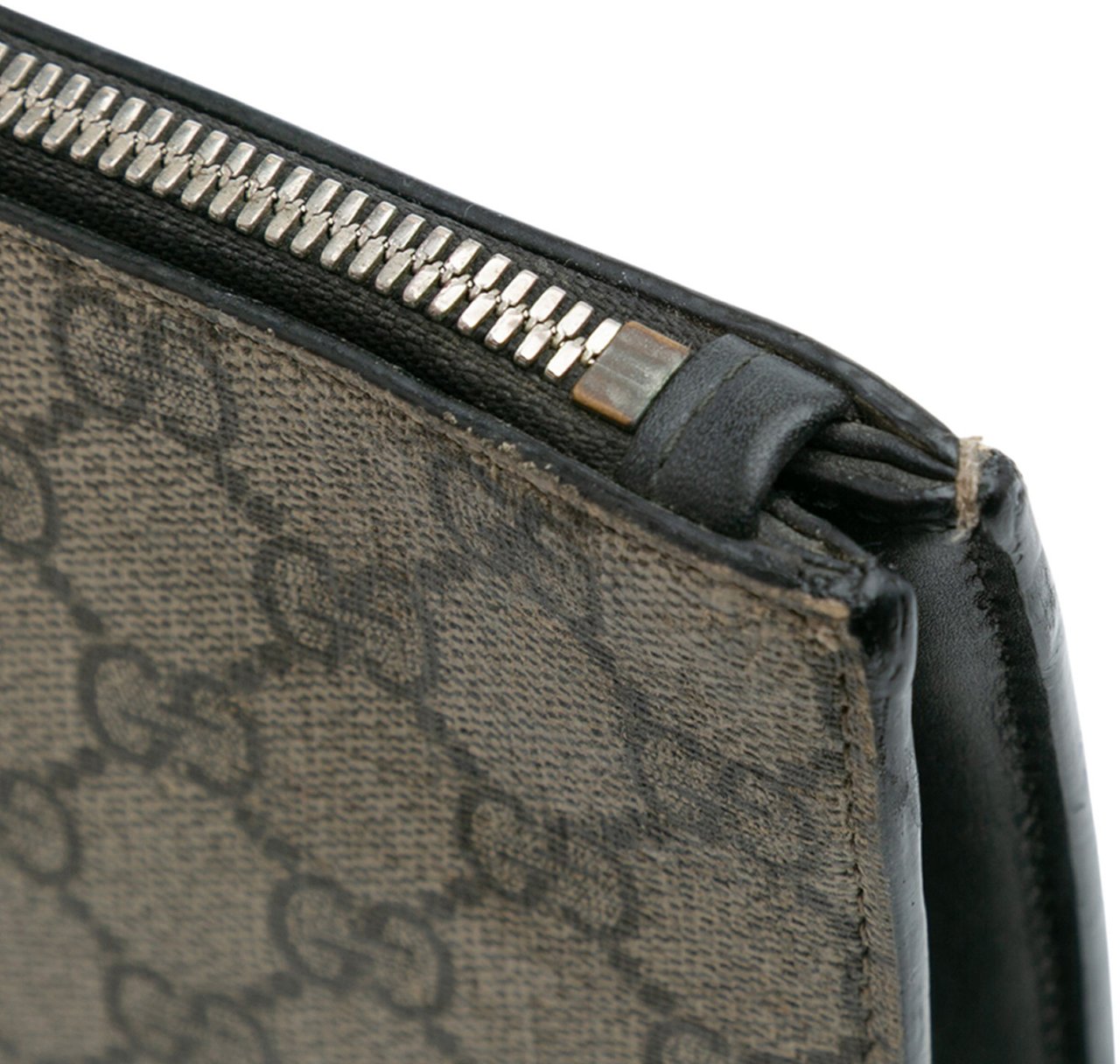 Gucci GG Supreme Web Clutch Bruin
