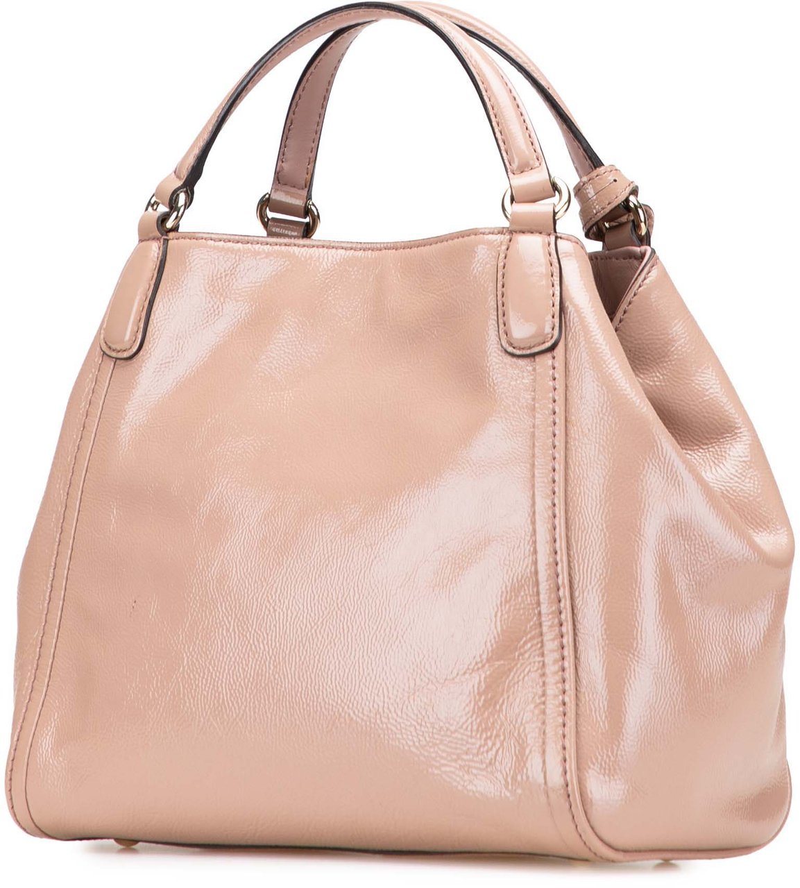 Gucci Small Patent Soho Satchel Roze