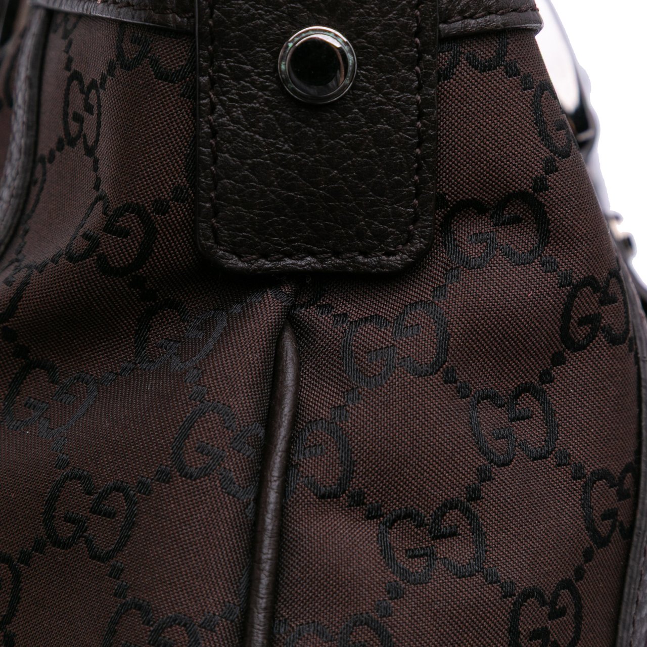 Gucci GG Canvas Abbey D Ring Convertible Satchel Bruin