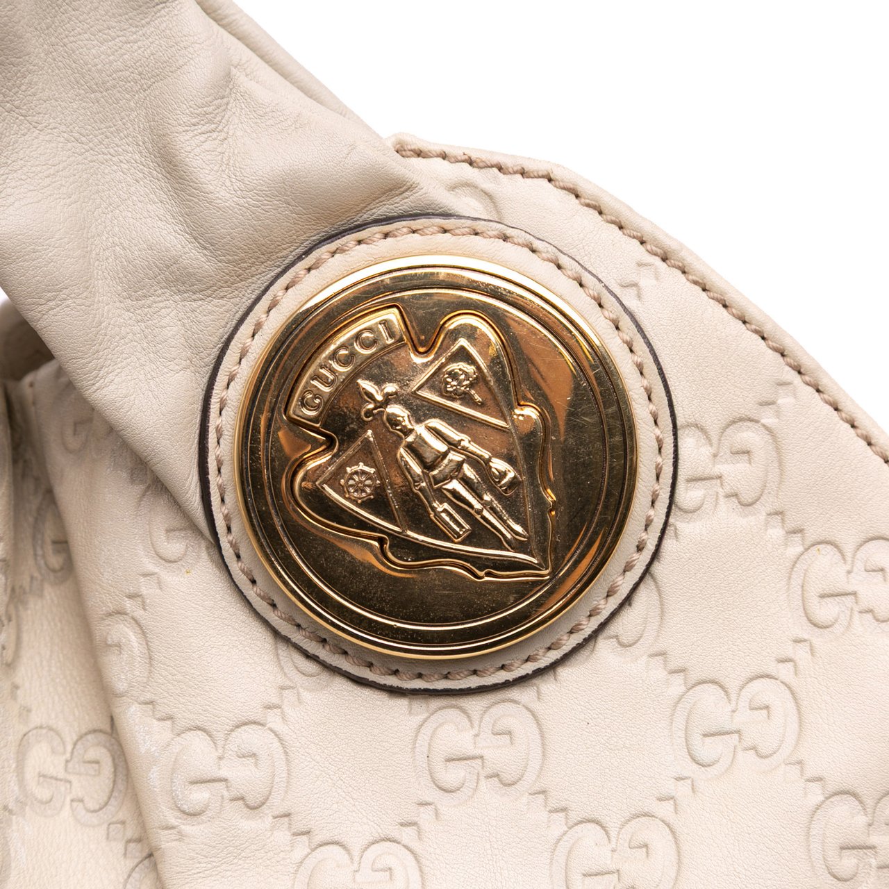 Gucci Large Guccissima Hysteria Satchel Bruin