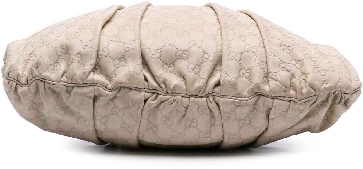 Gucci Large Guccissima Hysteria Satchel Bruin