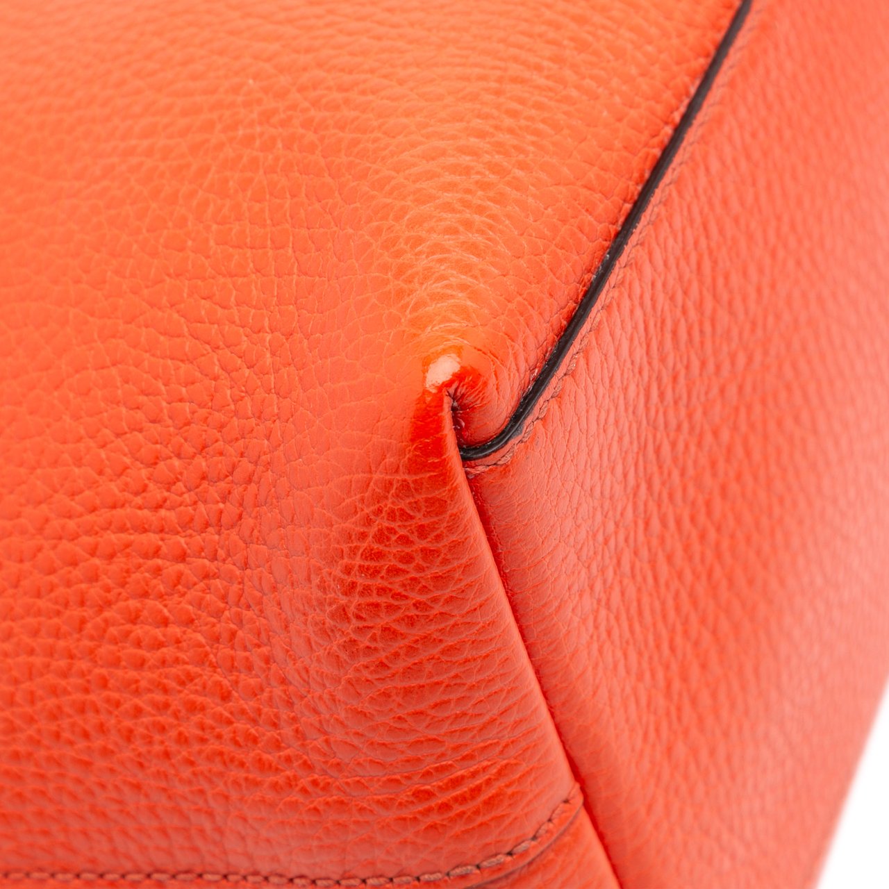 Gucci Dollar Calfskin GG Charm Satchel Oranje