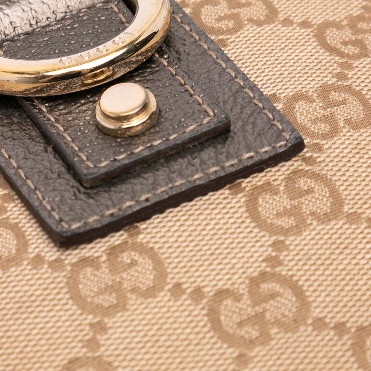 Gucci GG Canvas Abbey D Ring Crossbody Bruin