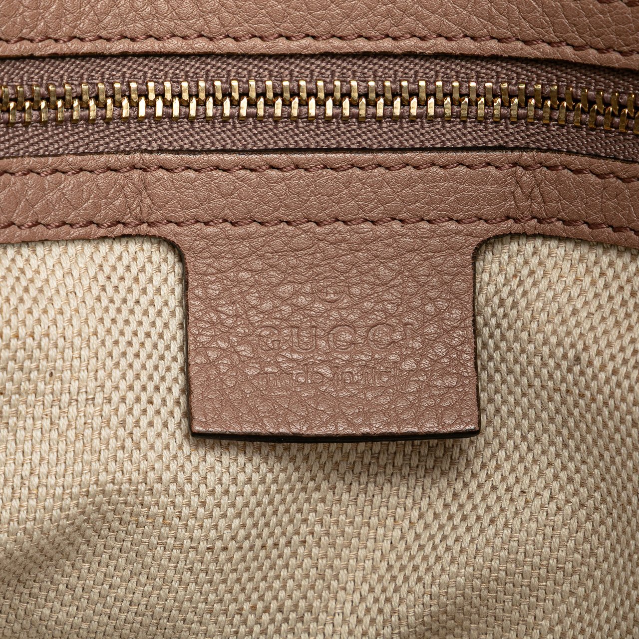 Gucci Medium Leather Soho Chain Tote Bruin