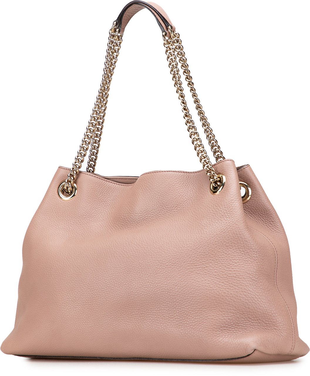 Gucci Medium Leather Soho Chain Tote Bruin