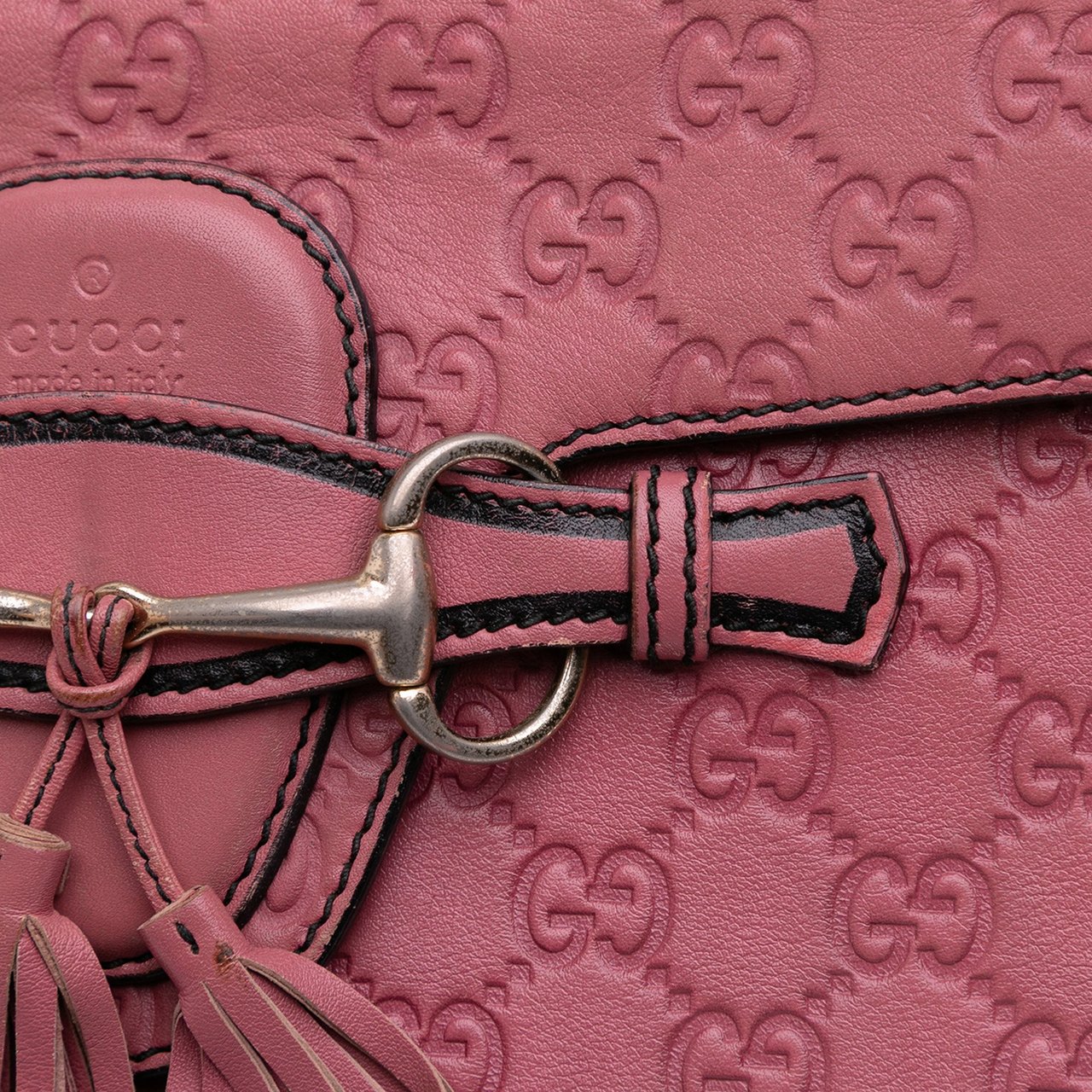 Gucci Medium Guccissima Emily Shoulder Bag Roze