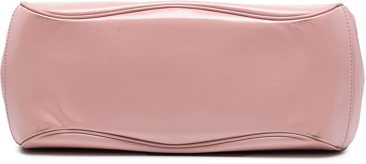 Gucci Medium Smooth Calfskin Bamboo Lady Lock Handbag Roze