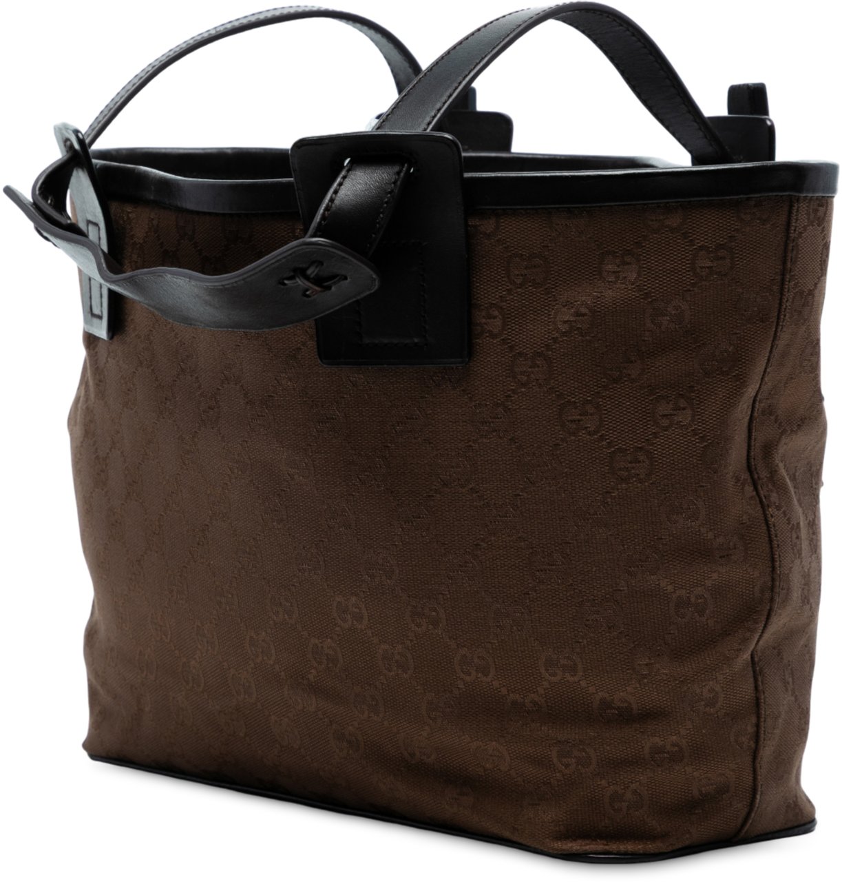 Gucci GG Canvas Tote Bruin
