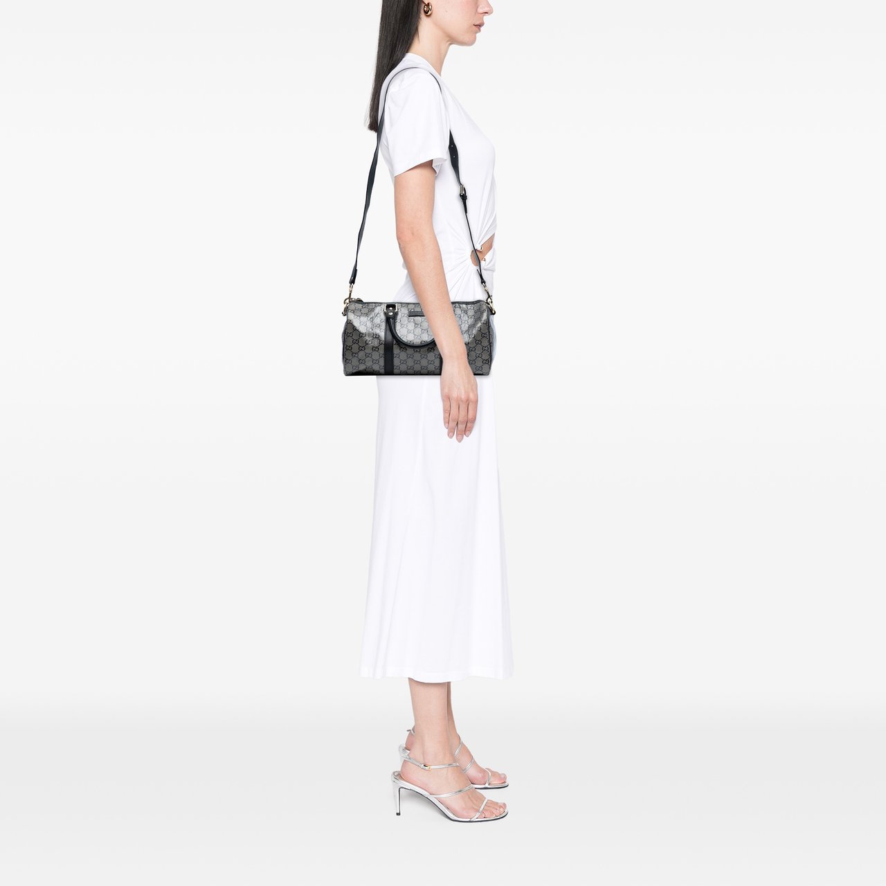 Gucci GG Crystal Joy Boston Bag Grijs