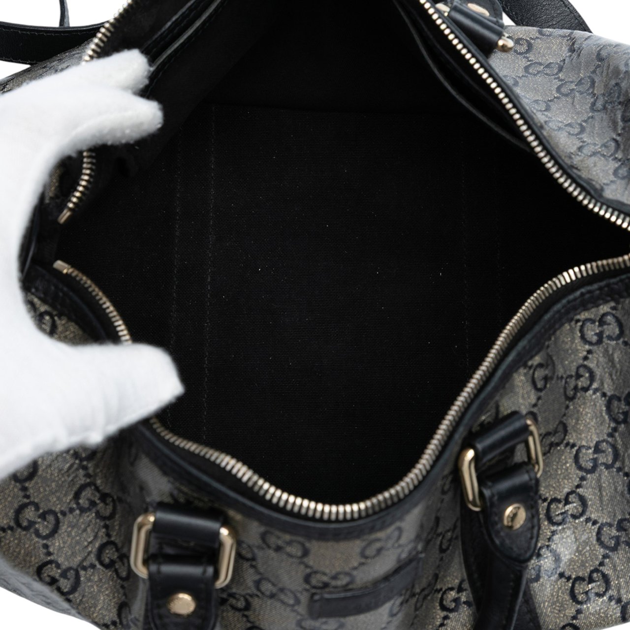 Gucci GG Crystal Joy Boston Bag Grijs