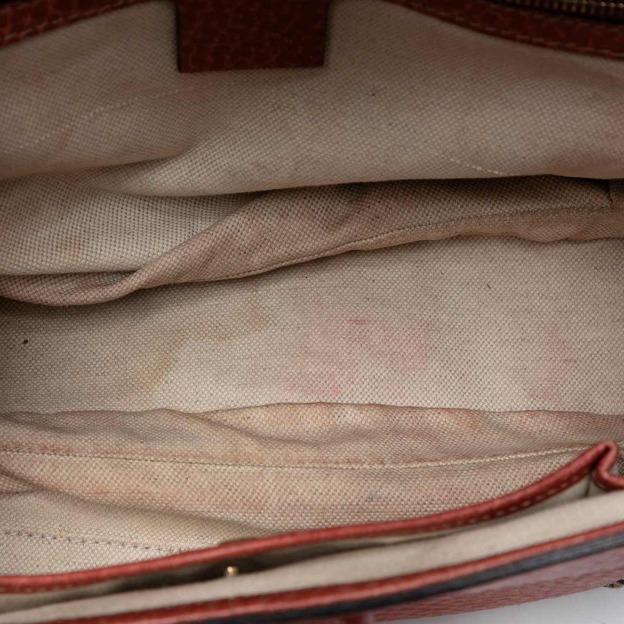 Gucci Medium Leather New Bamboo Satchel Bruin