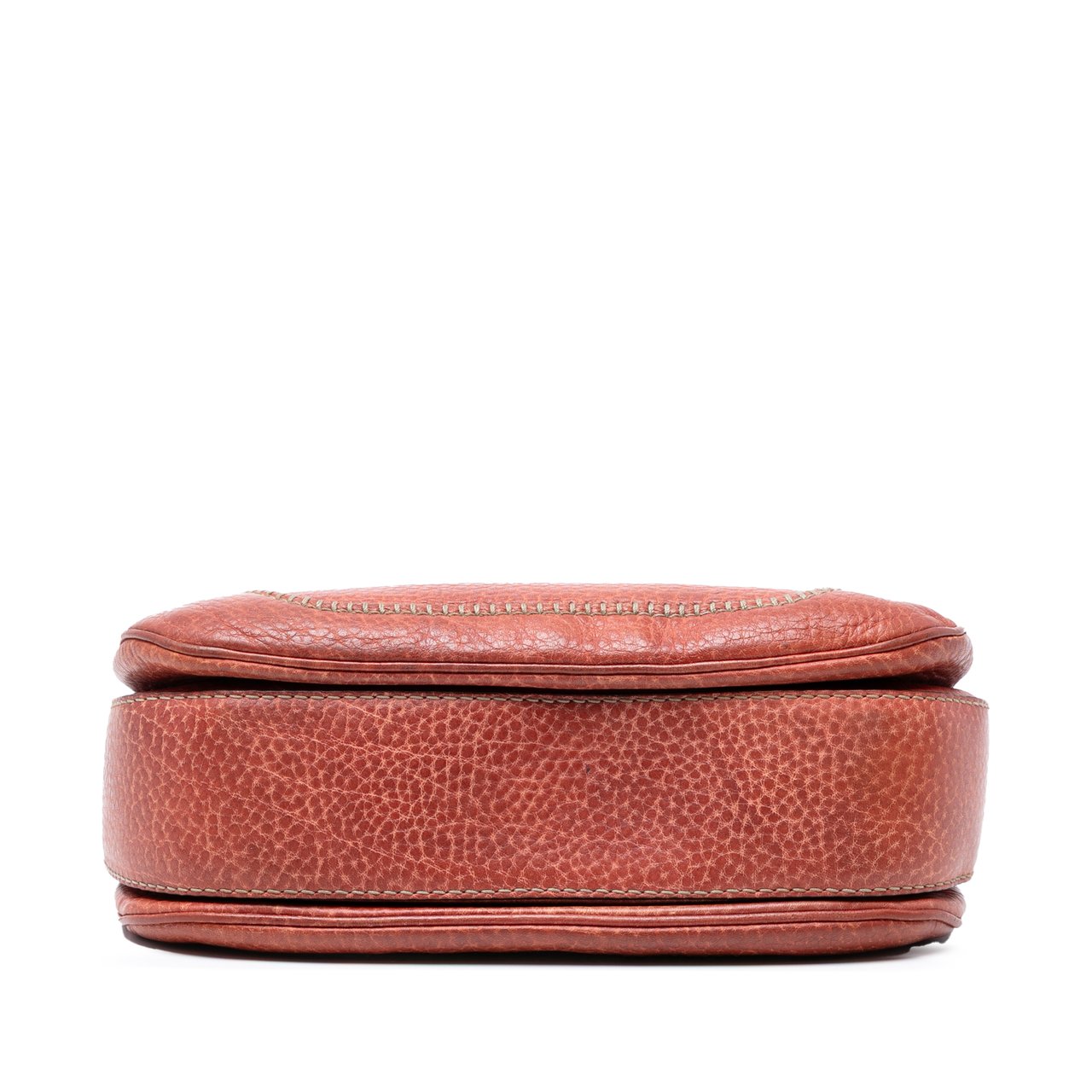 Gucci Medium Leather New Bamboo Satchel Bruin