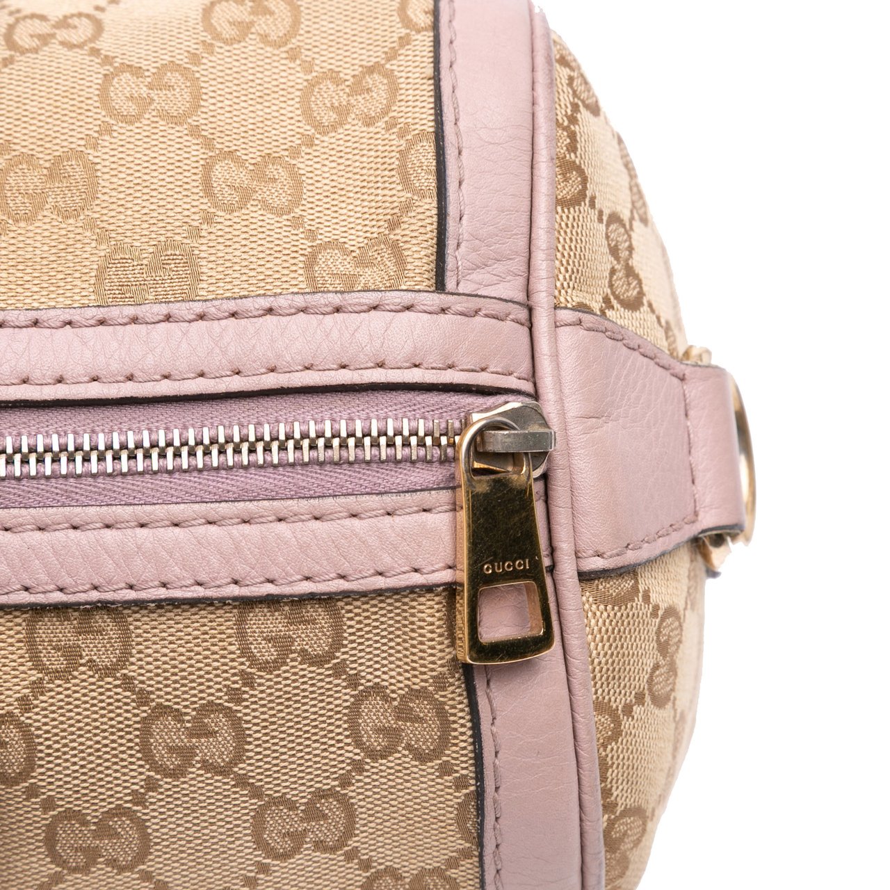Gucci Medium GG Canvas Web Joy Boston Bag Bruin