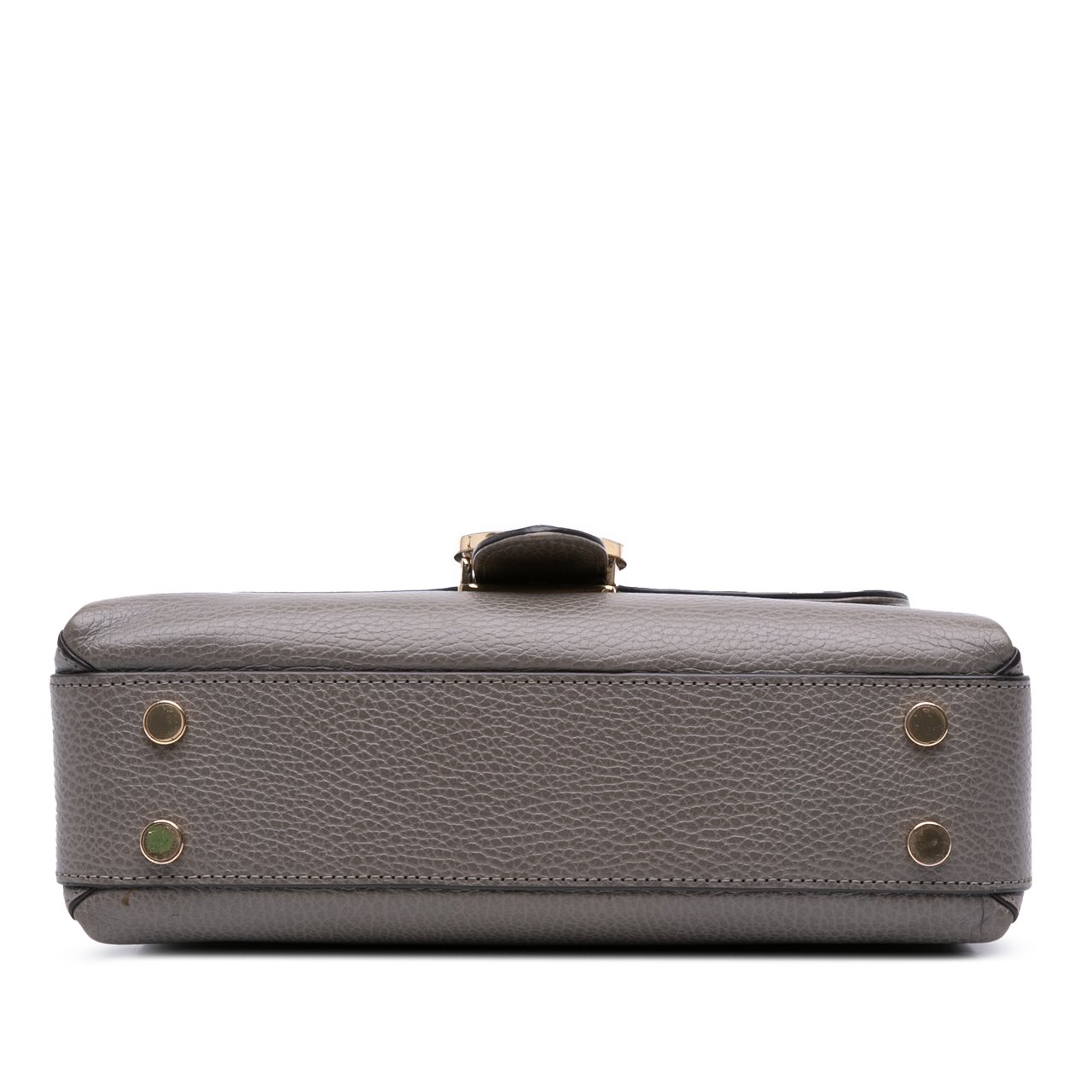 Gucci Small Dollar Calf Interlocking G Satchel Grijs
