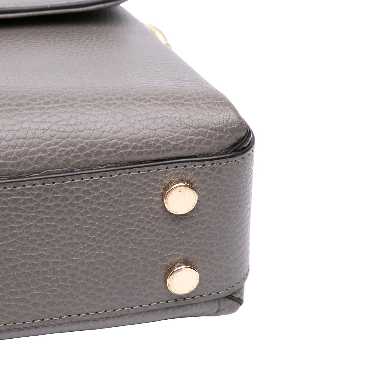 Gucci Small Dollar Calf Interlocking G Satchel Grijs