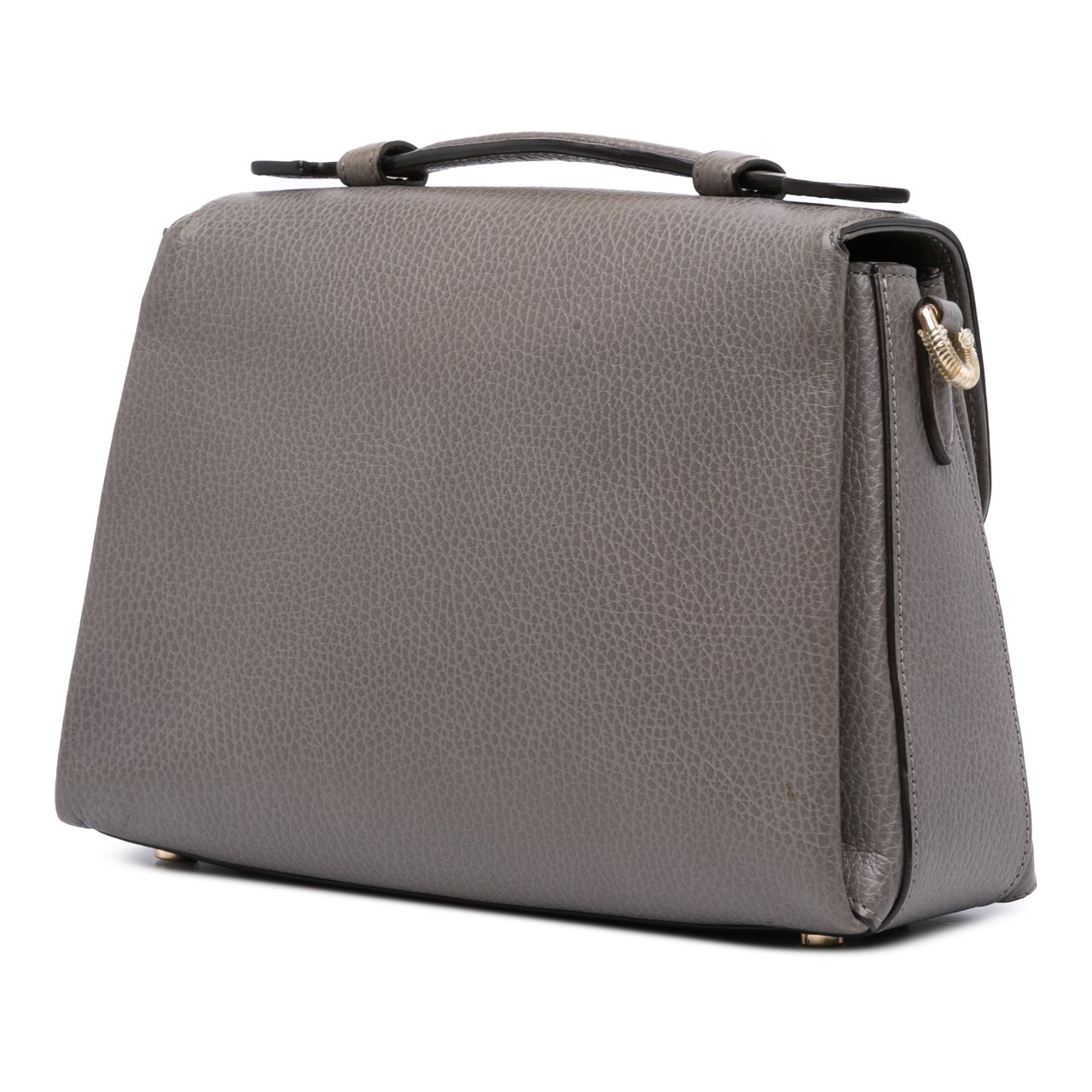 Gucci Small Dollar Calf Interlocking G Satchel Grijs