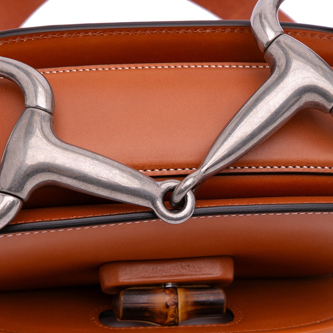 Gucci Mini Leather Bamboo 1947 Belt Bag Bruin