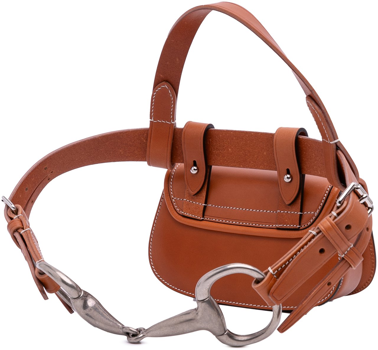 Gucci Mini Leather Bamboo 1947 Belt Bag Bruin
