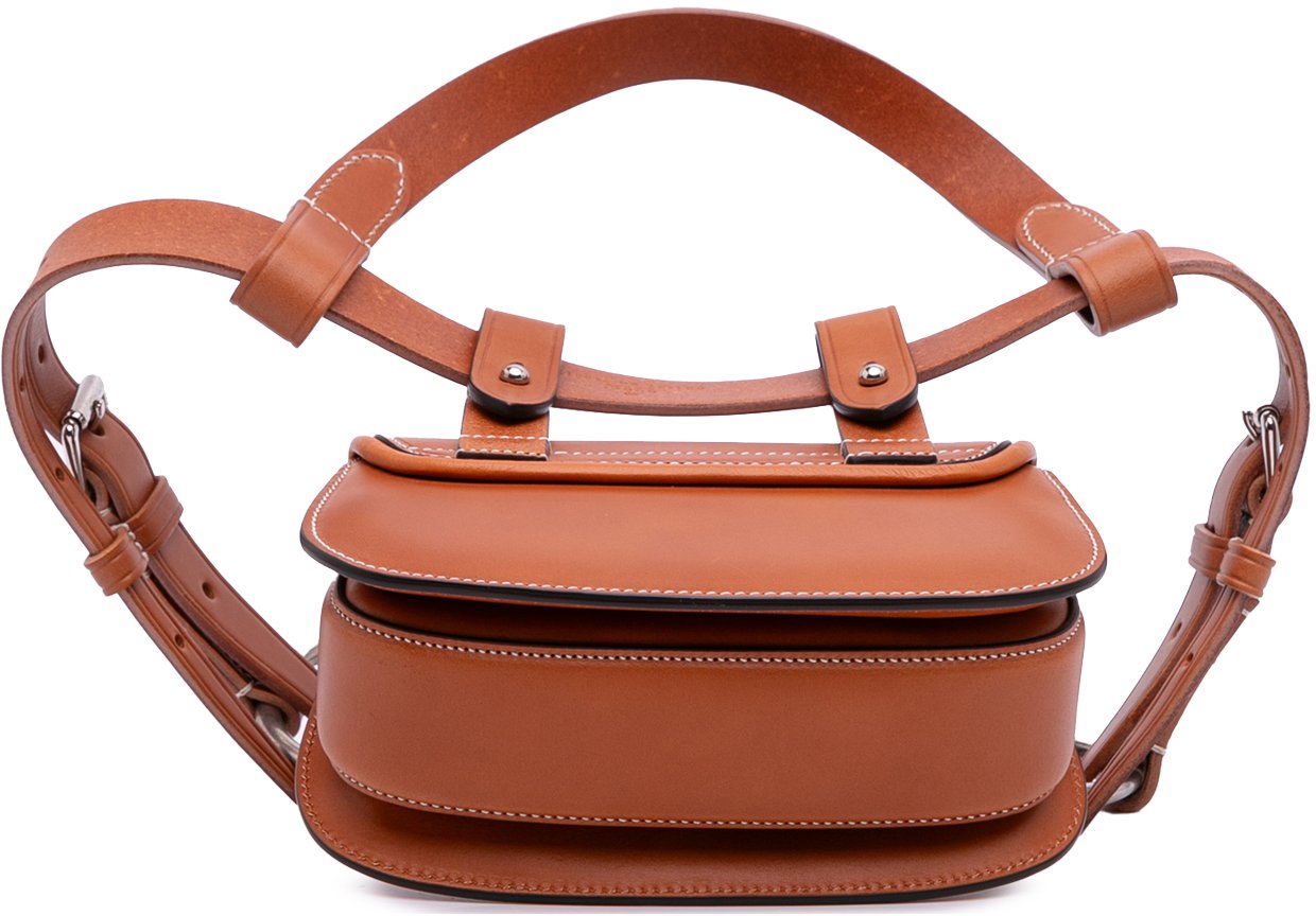 Gucci Mini Leather Bamboo 1947 Belt Bag Bruin