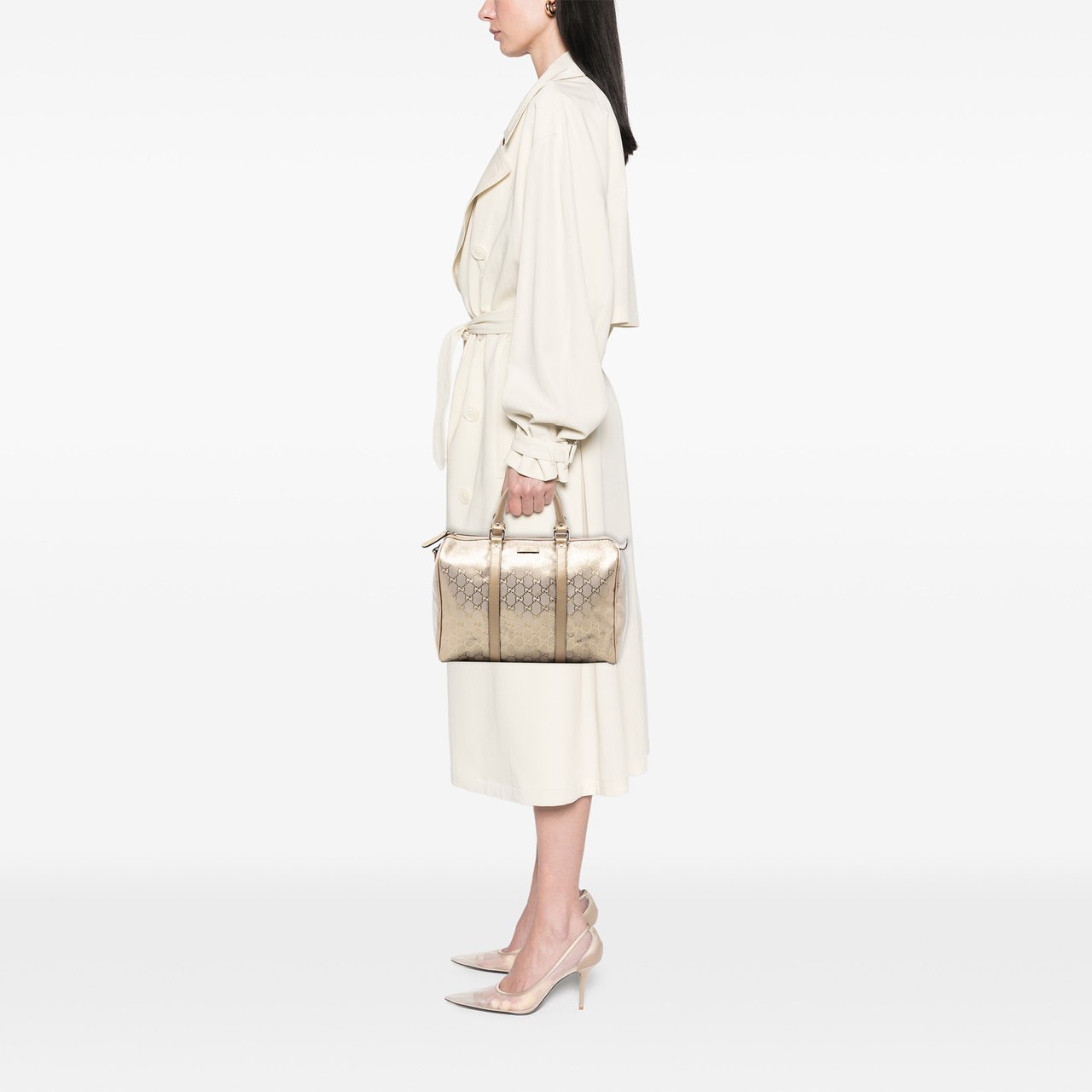 Gucci Medium GG Imprime Joy Boston Bag Goud