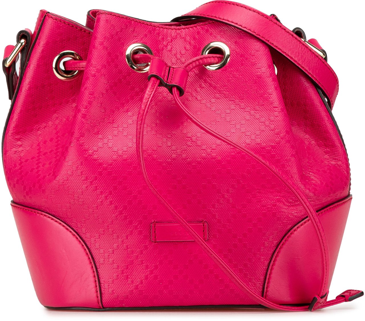 Gucci Diamante Leather Bright Bucket Bag Roze