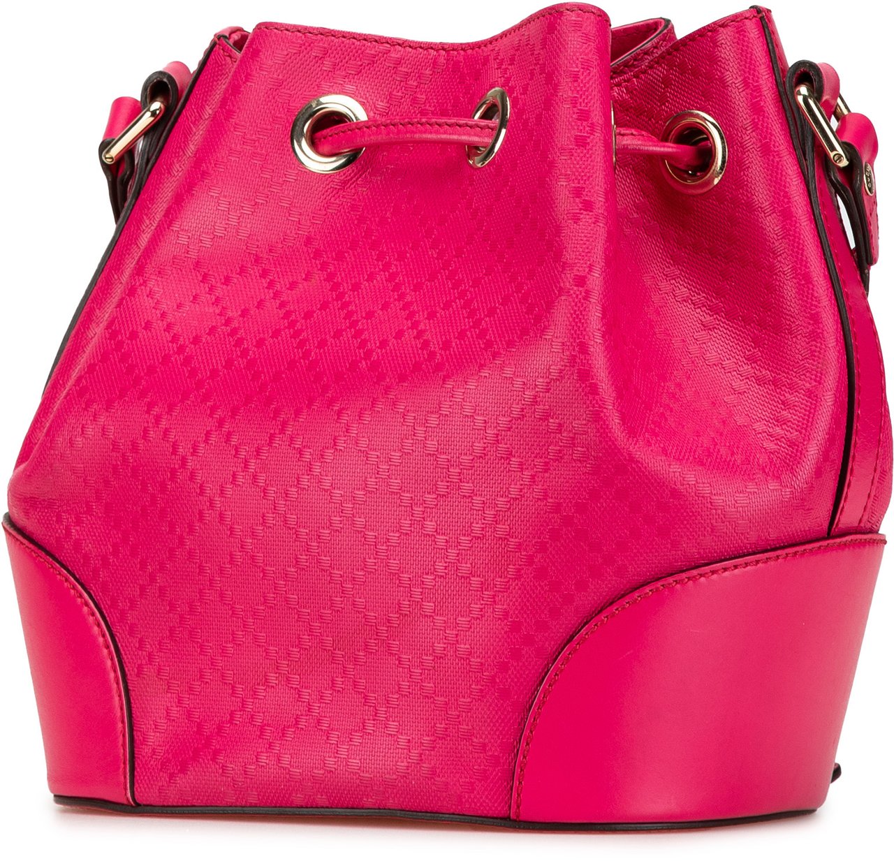 Gucci Diamante Leather Bright Bucket Bag Roze