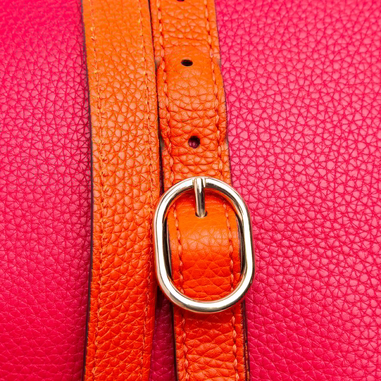 Gucci Medium Bicolor Calfskin Bamboo Shopper Satchel Roze