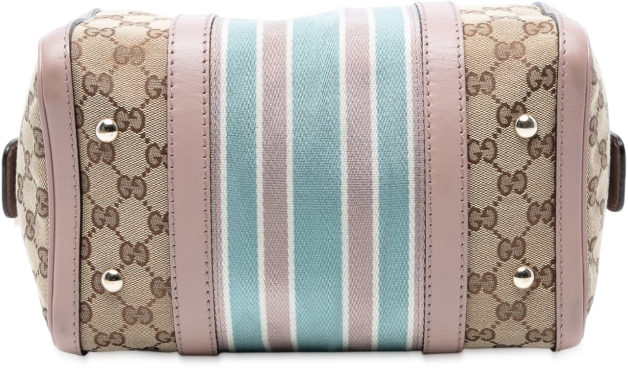 Gucci Small GG Canvas Web Joy Boston Bag Bruin