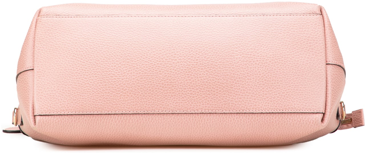 Gucci Dollar Calfskin GG Charm Satchel Roze