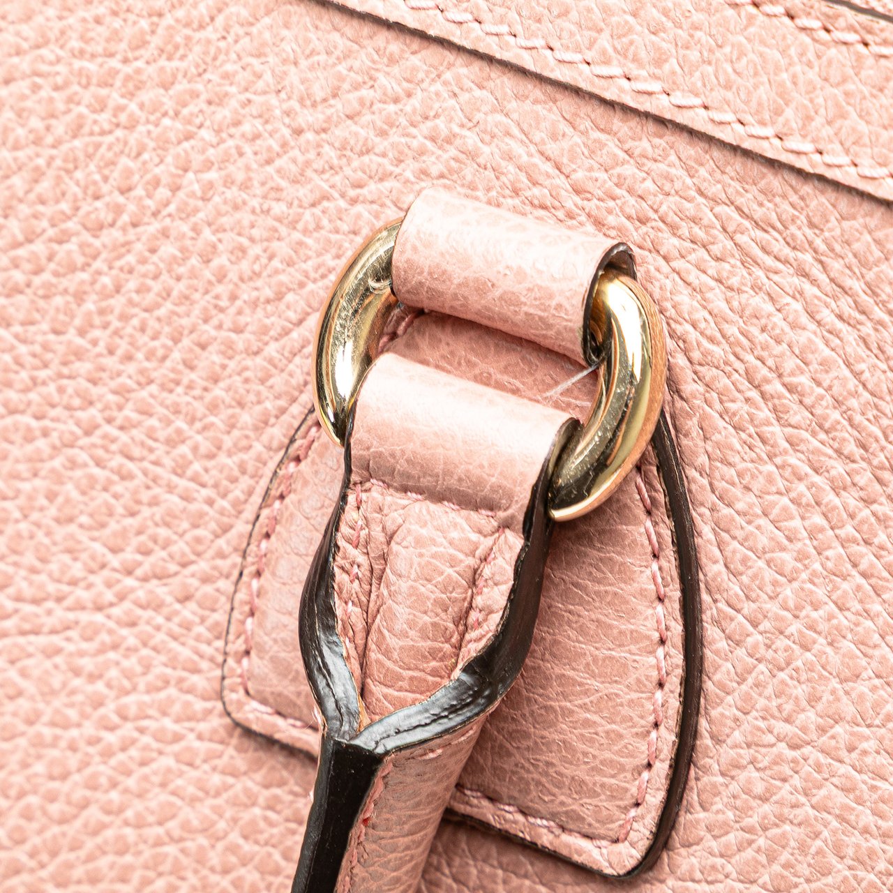 Gucci Dollar Calfskin GG Charm Satchel Roze