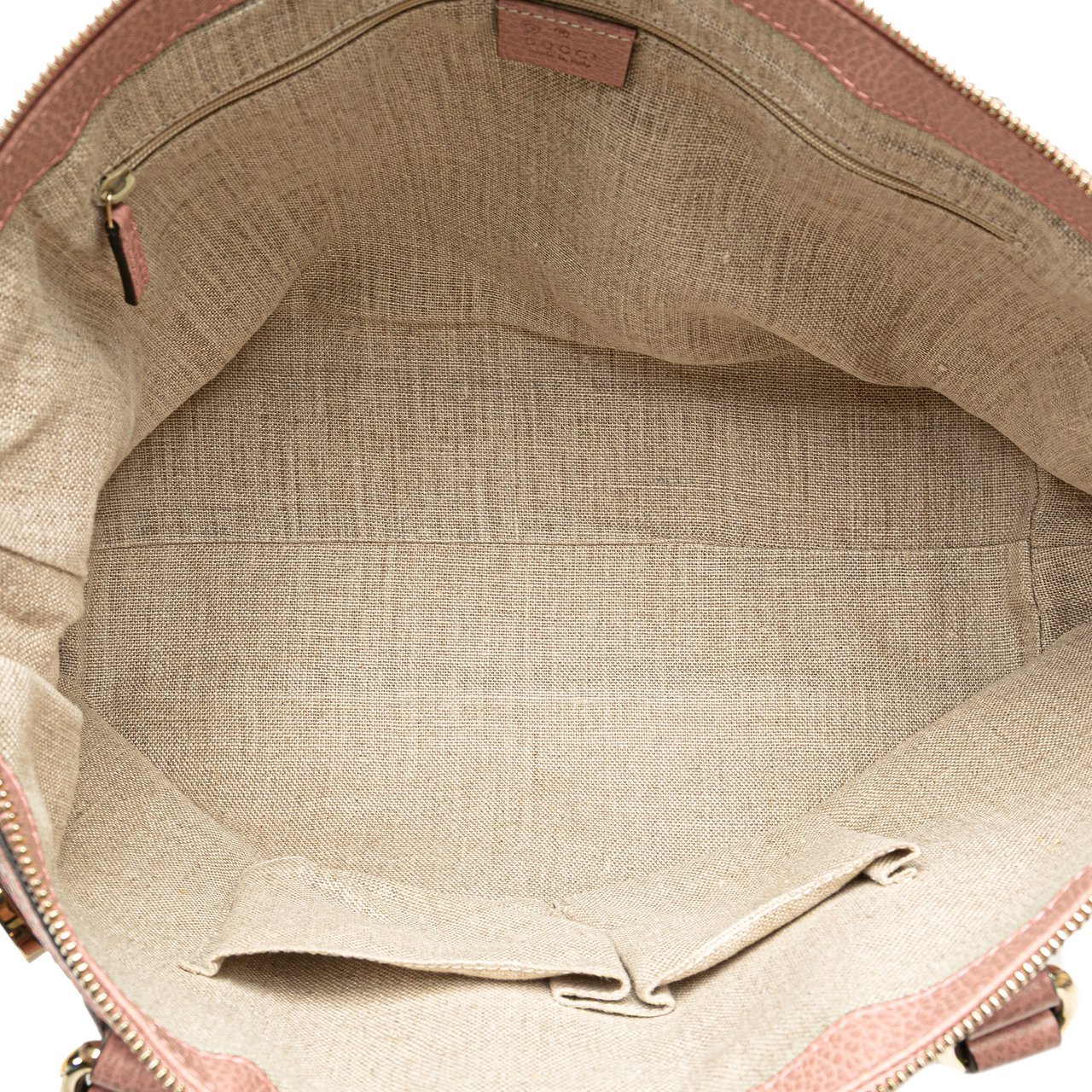 Gucci Dollar Calfskin GG Charm Satchel Roze
