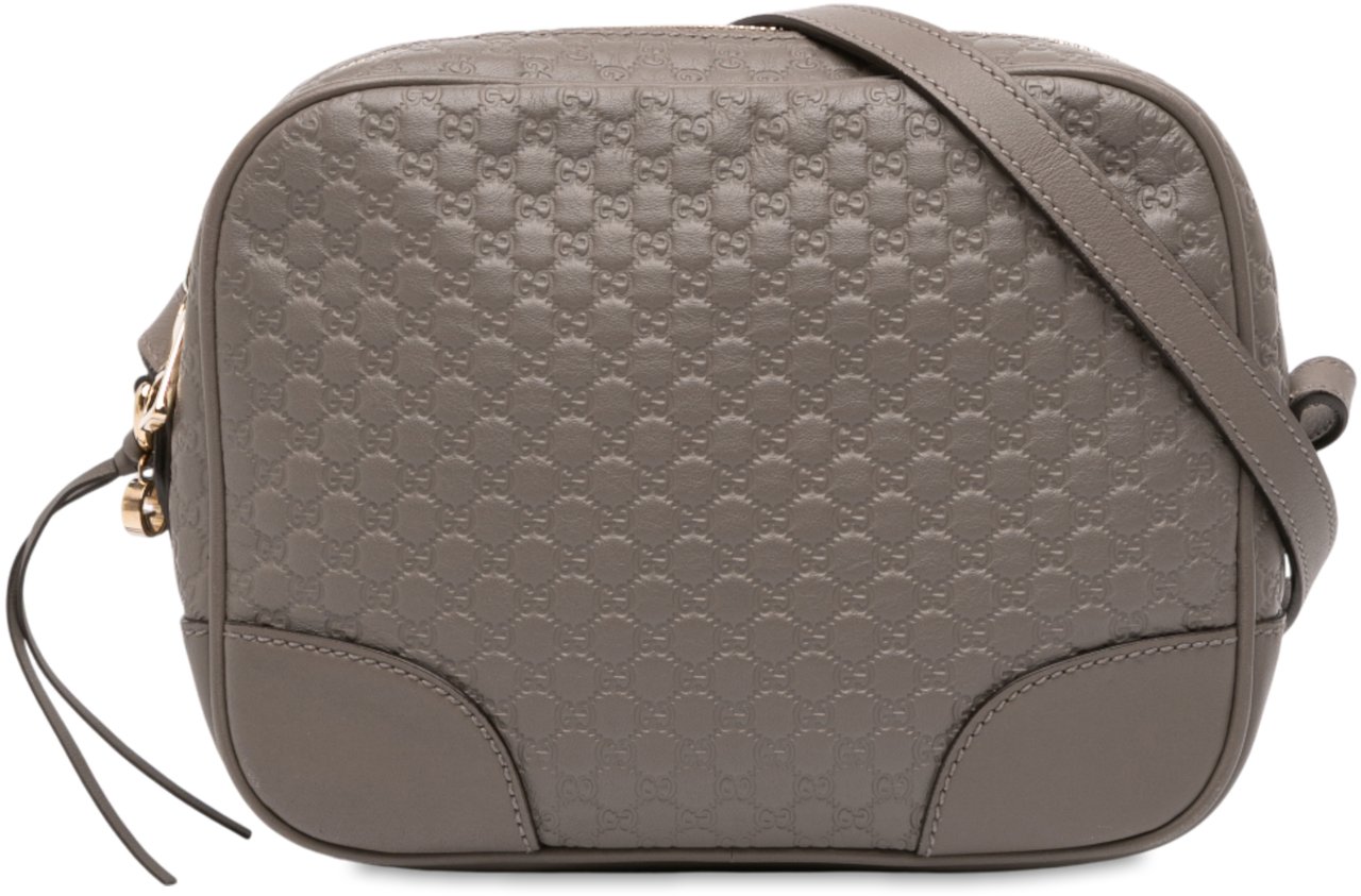 Gucci Microguccissima Bree Crossbody Grijs