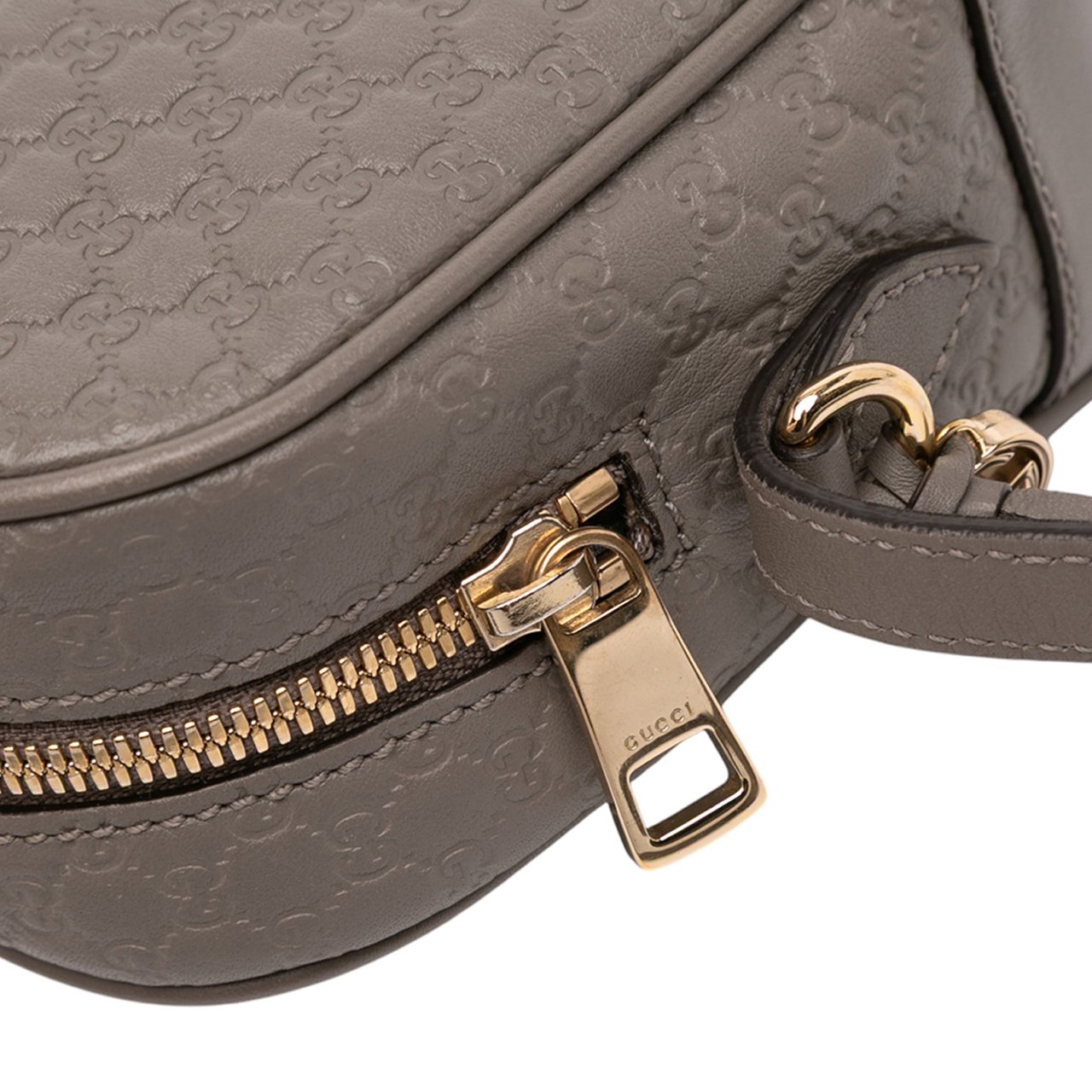 Gucci Microguccissima Bree Crossbody Grijs