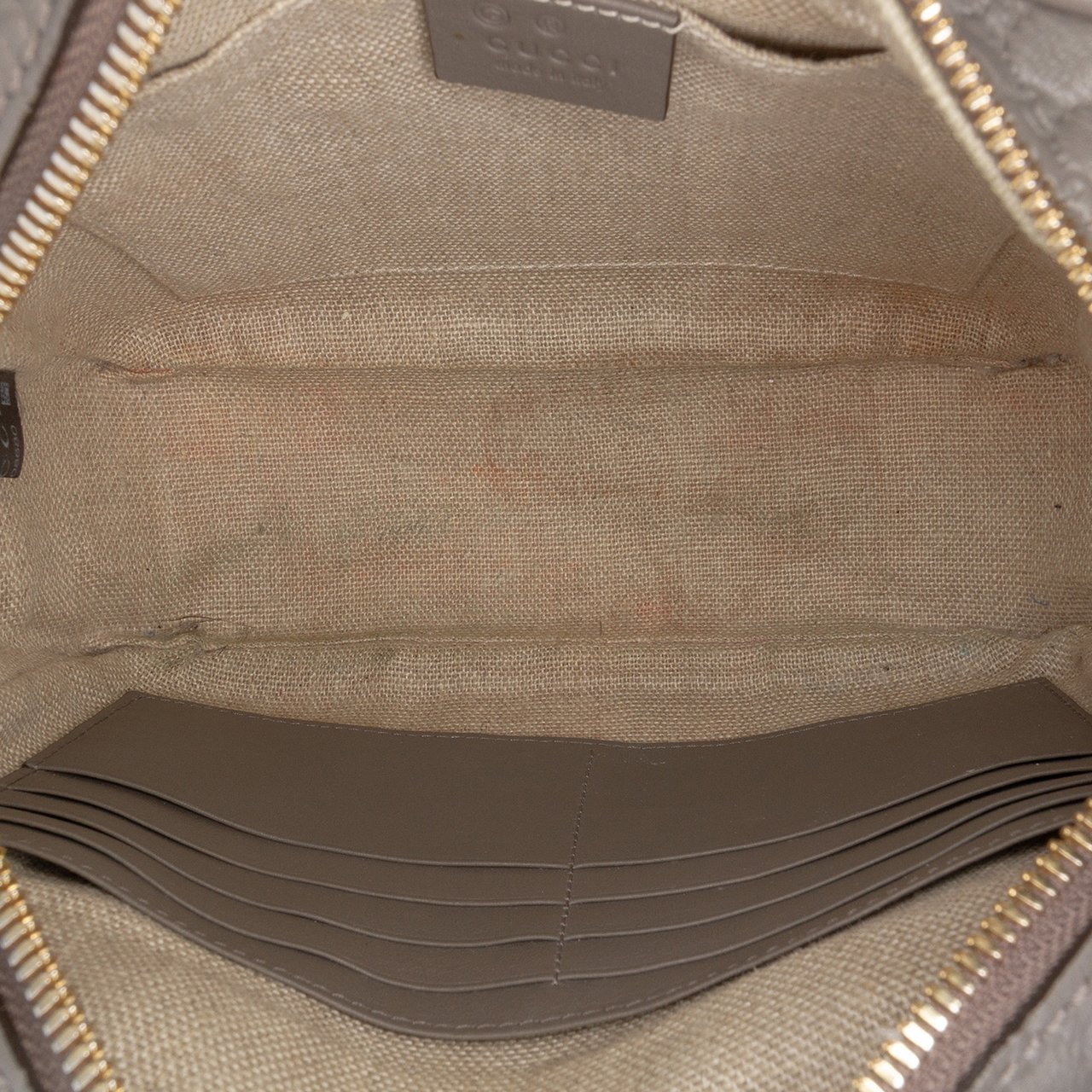 Gucci Microguccissima Bree Crossbody Grijs