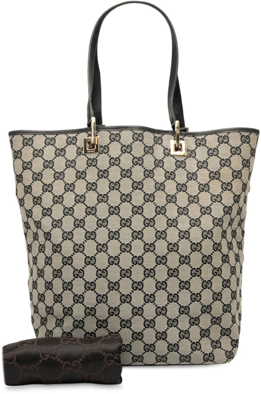 Gucci GG Canvas Tote Bruin