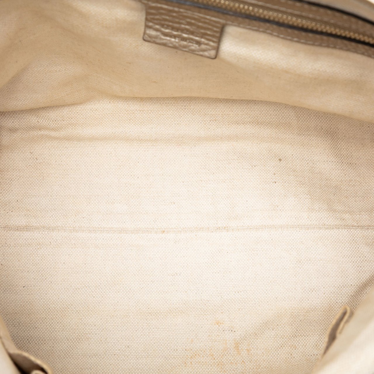 Gucci Leather Bella Satchel Goud