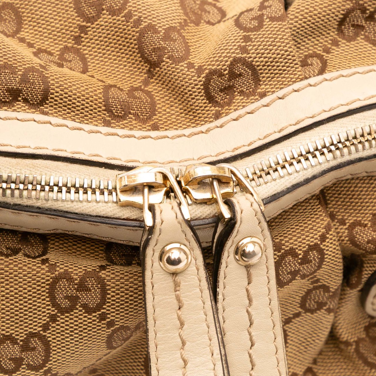Gucci GG Canvas Sukey Satchel Bruin