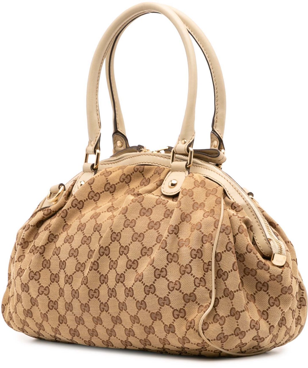 Gucci GG Canvas Sukey Satchel Bruin