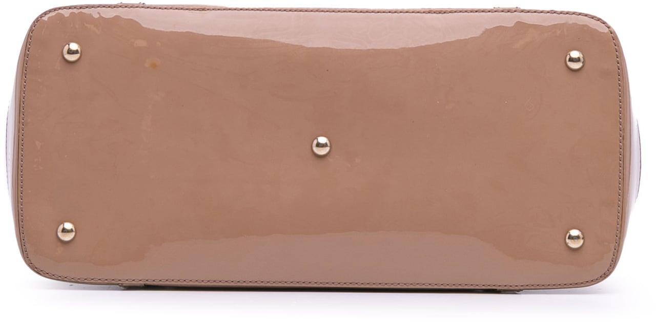 Gucci Large Microguccissima Patent Nice Dome Satchel Bruin